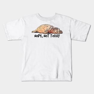 Funny Lazy Hippo Kids T-Shirt